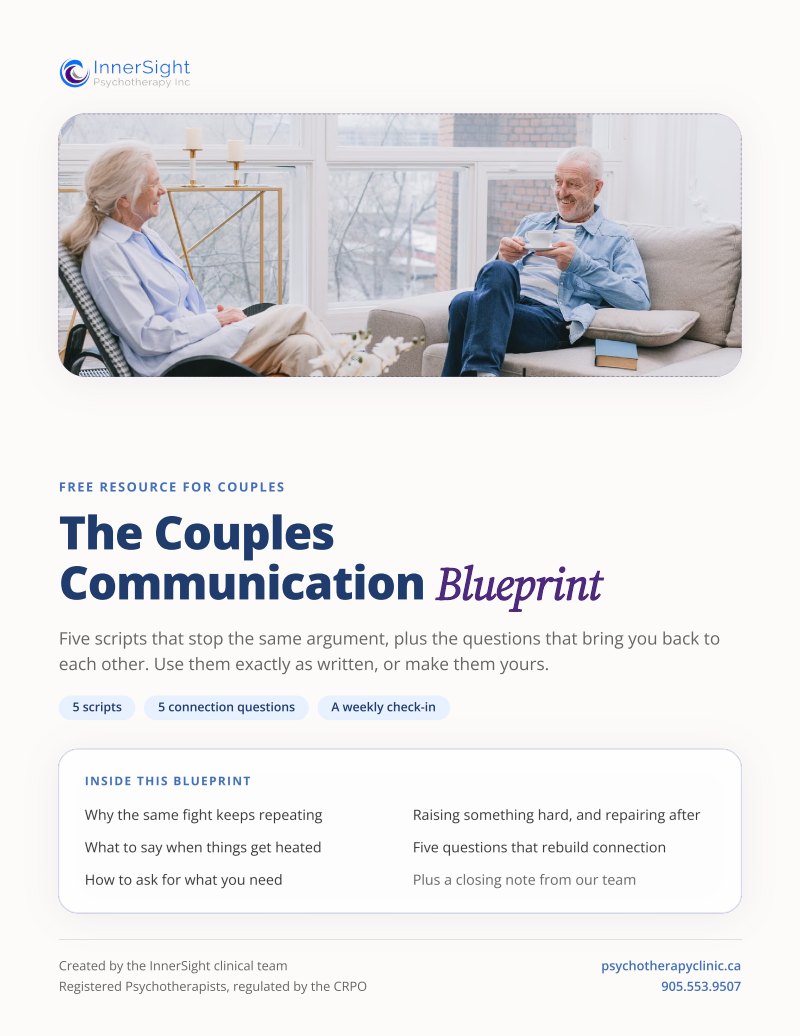 First page of The Couples Communication Blueprint