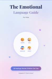 The Emotional Language Guide for Kids - eBook Cover