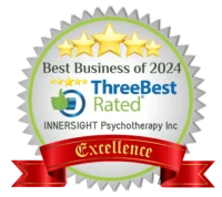 Best Business of 2024 ThreeBest Rated® INNERSIGHT Psychotherapy Inc